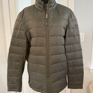 Guess Men's Khaki Puffer Jacket